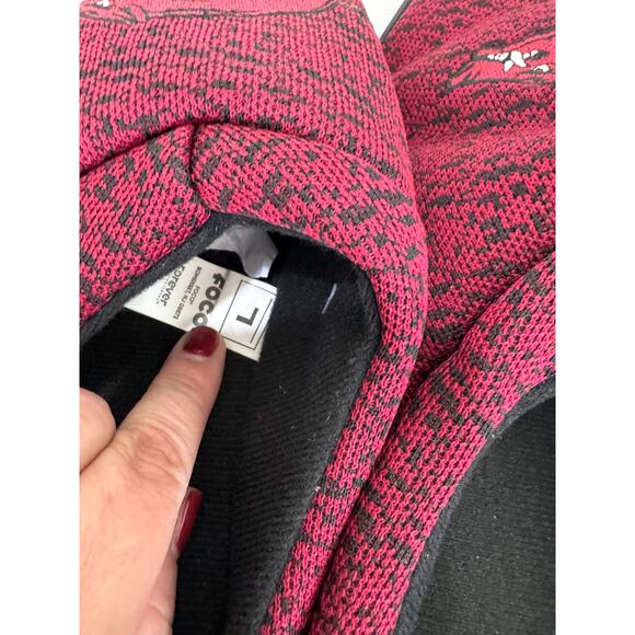 NWT FOCO Men's NCAA College Team Logo Poly Knit Cup Sole Slippers Arkansas 9 - Picture 10 of 11